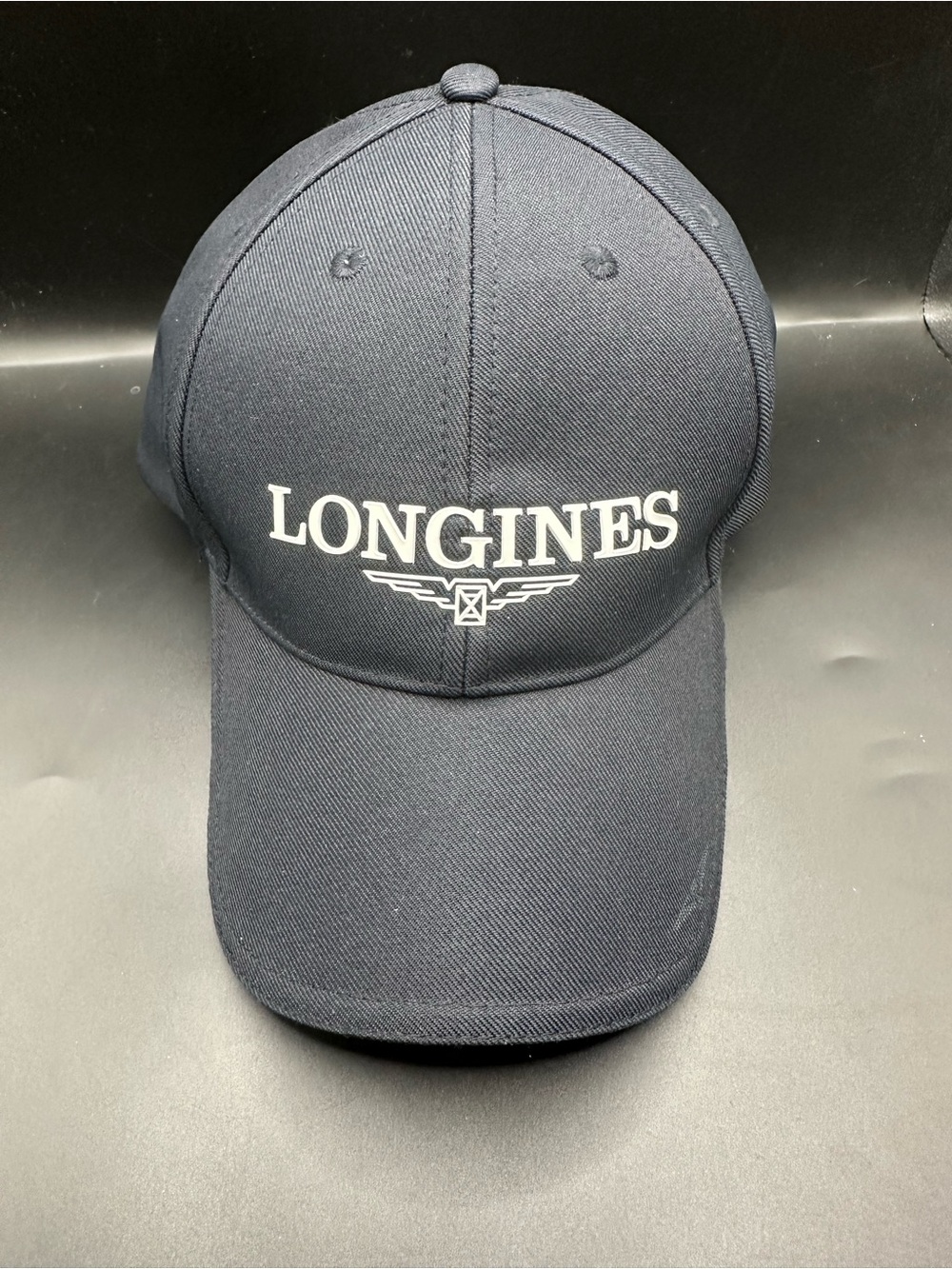 Longines Navy Logo Embroidered Baseball Cap